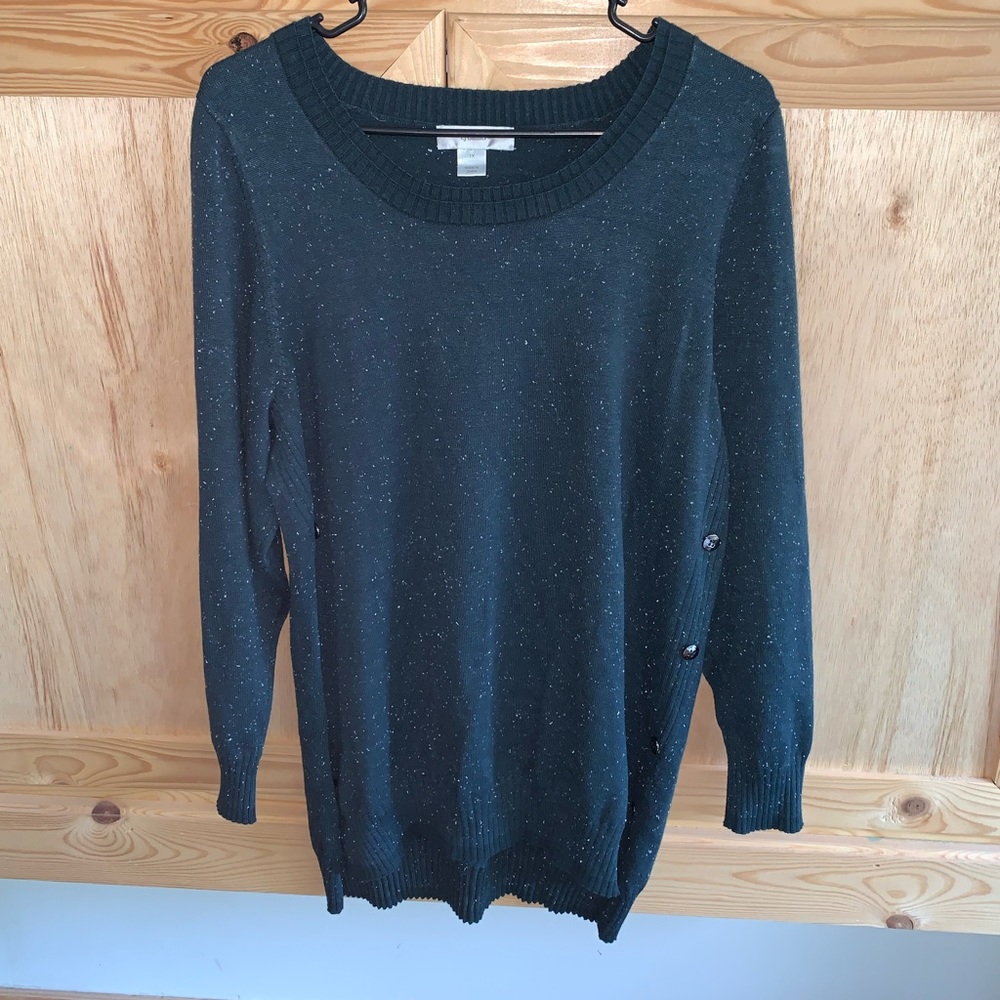 CJ Banks heathered speckled pullover sweater size 1X